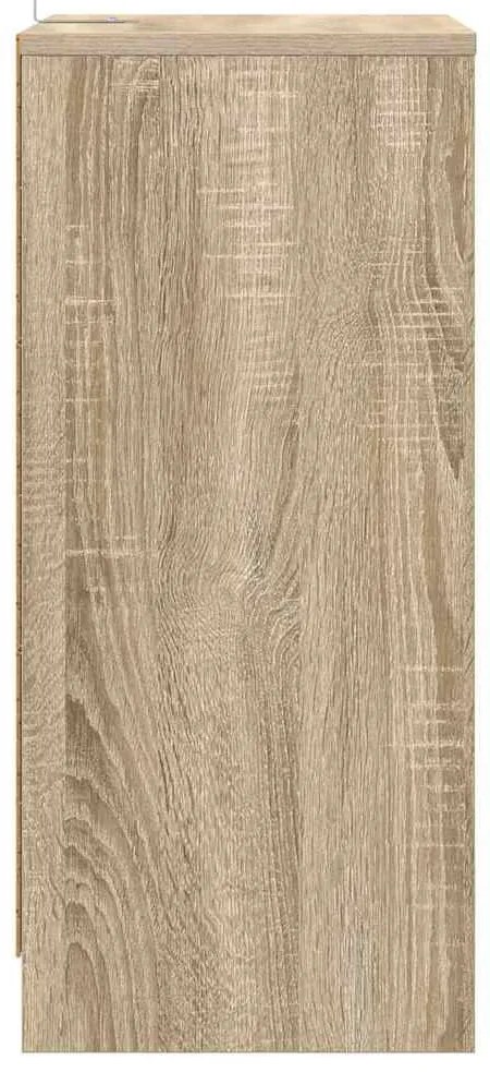 vidaXL Éjjeli asztal fiókkal Sonoma tölgy 40 x 30 x 467 cm Faanyag