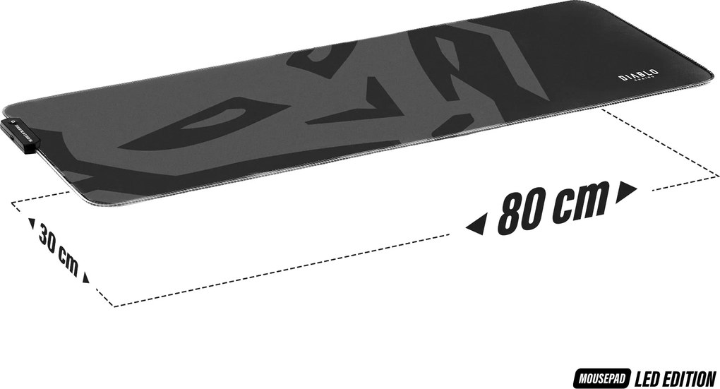 Gamer egérpad LED