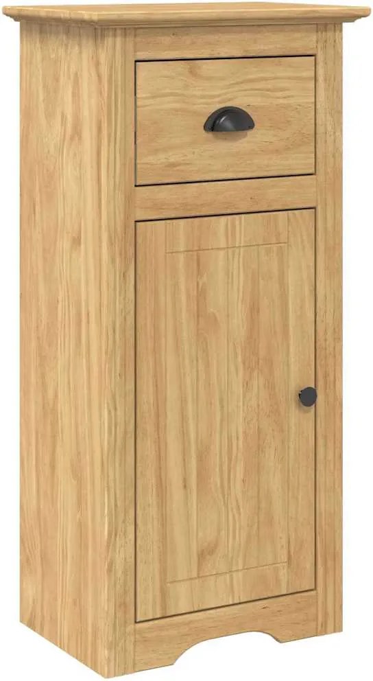 vidaXL Fürdőszoba Székény BODO Méz barna 44 x 30 x 90 cm Faanyag