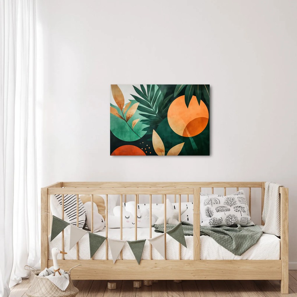 Kép - Geometrikus természeti minták (70x50 cm)