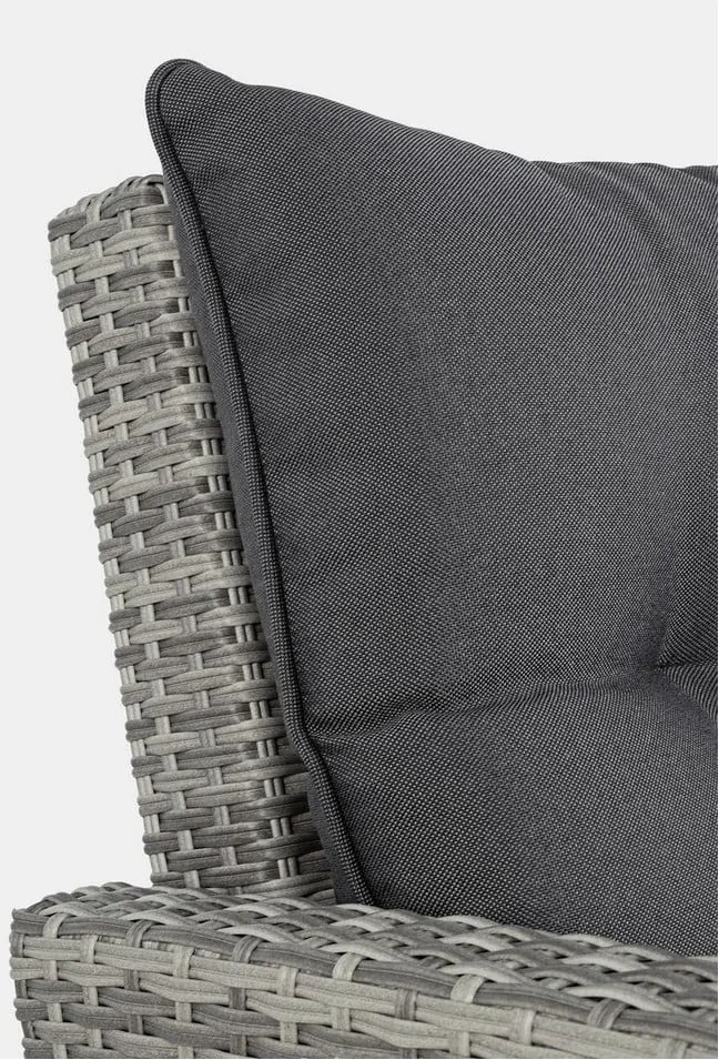 Szürke műrattan hatszemélyes kerti lounge szett Ariel – Bizzotto