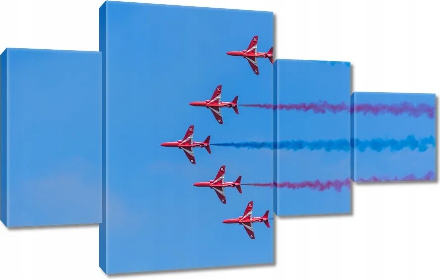 Vászonkép 130x80 Repülőgépek bemutató