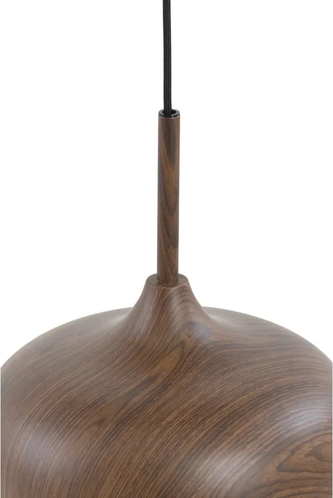 Sötétbarna függőlámpa textil búrával ø 22 cm Dania – Light & Living