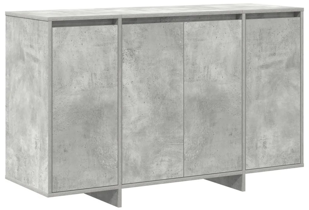 Beton Szürke Oldalasztal Beton szürke Szerelt fa 120 x 41 x 75 cm