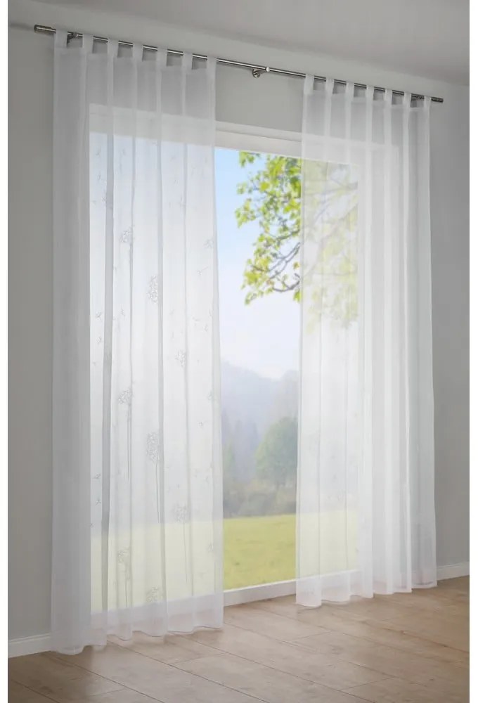 Fehér átlátszó függöny 245x140 cm Voile - Gardinia