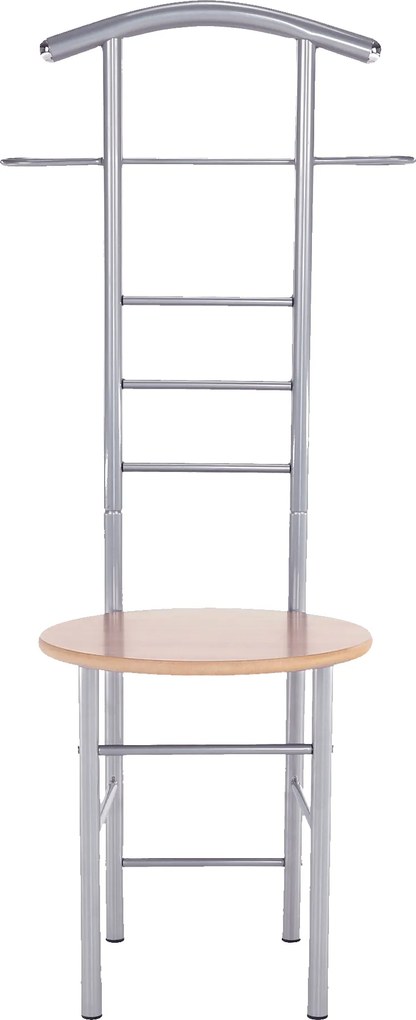 Szobainas, ezüst fém + bükkfa, FRANK