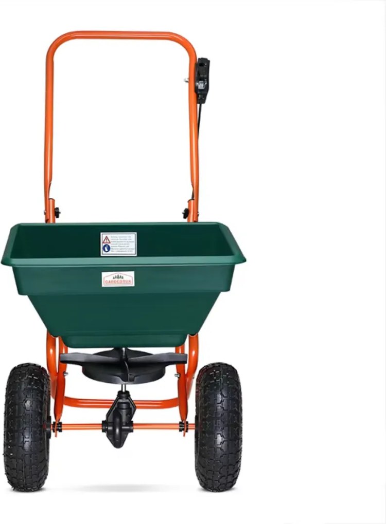 SEED szórókocsi, 20l, zöld/narancs Gardebruk