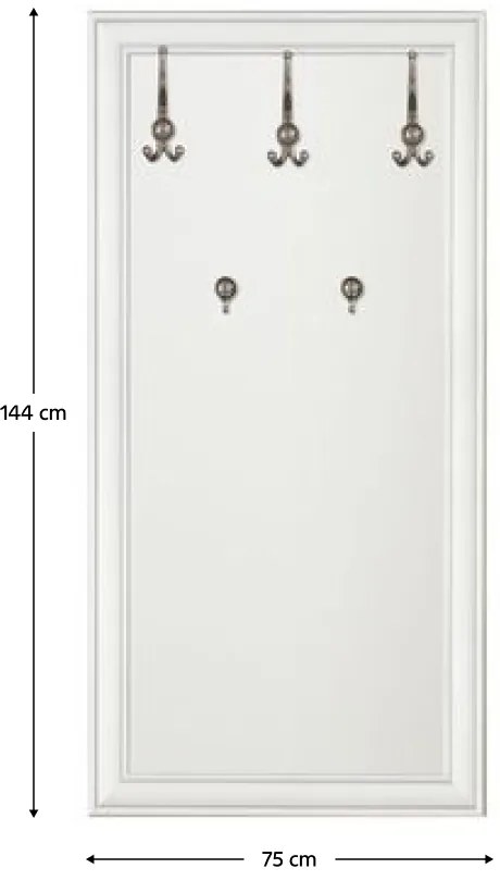 KENTAK WIE75 akasztós fal, alpesi fehér