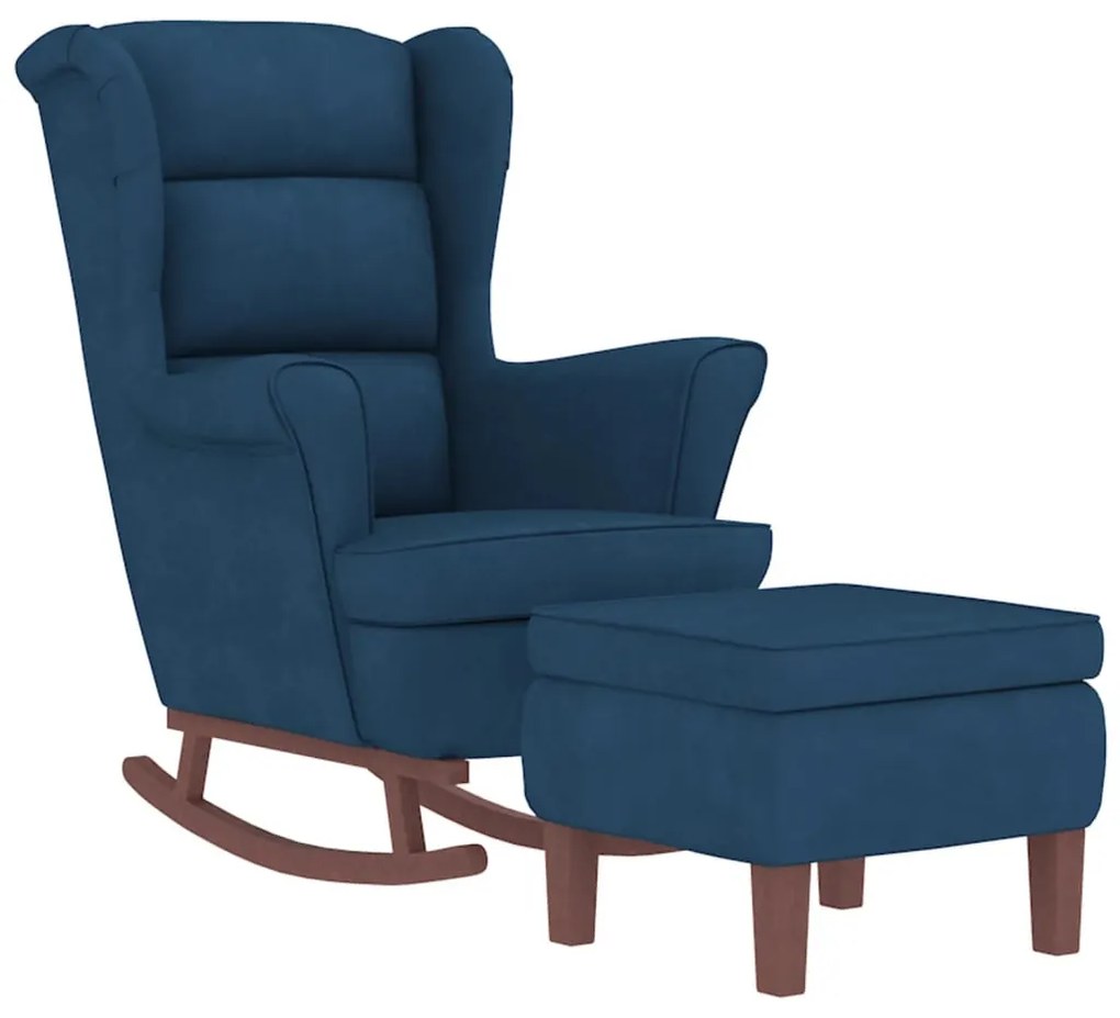 Kék Bársony és Tömörfa Hintaszék