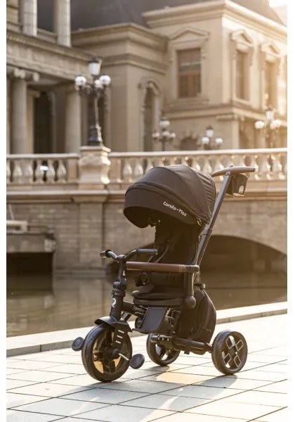 QPlay - Gyermek tricikli 7 az 1-ben COMFO MAX fekete