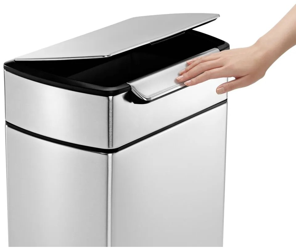 Rozsdamentes acél szemetes 40 l - simplehuman