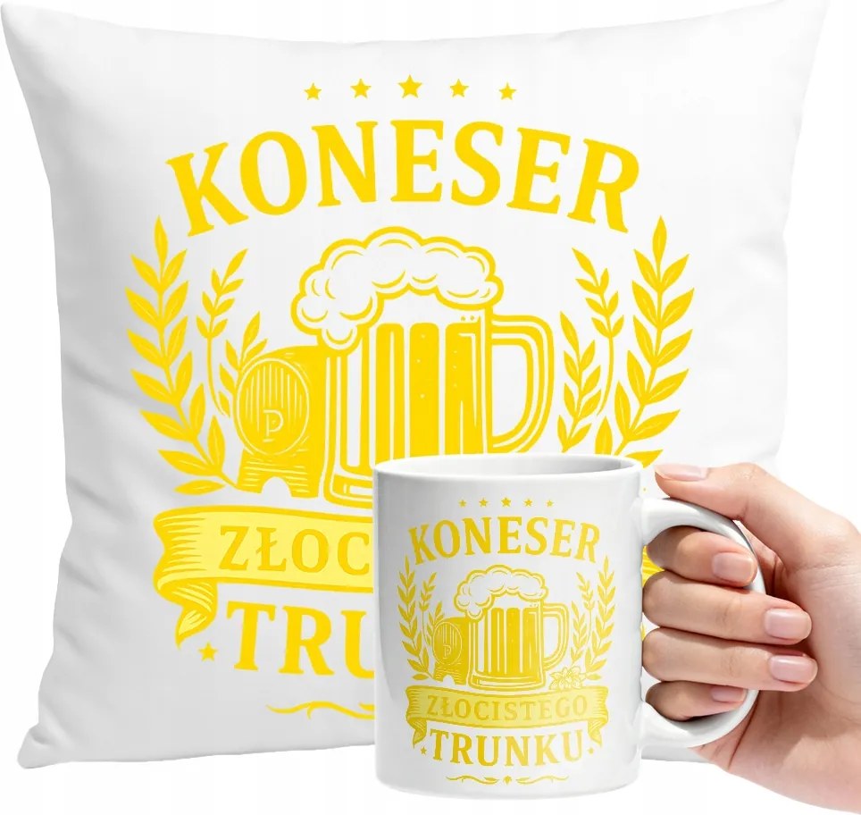 Bögre Szett Sörös Párna Humoros Személyre Szabott Ajándék Szöveg