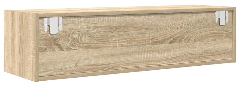 2 db sonoma tölgy színű szerelt fa TV-szekrény 100x31x25,5cm