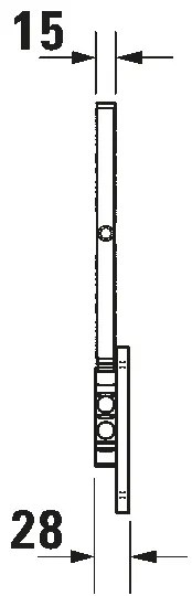 Duravit 99121000 - Falra szerelhető kozmetikai tükör D-CODE, fényes króm