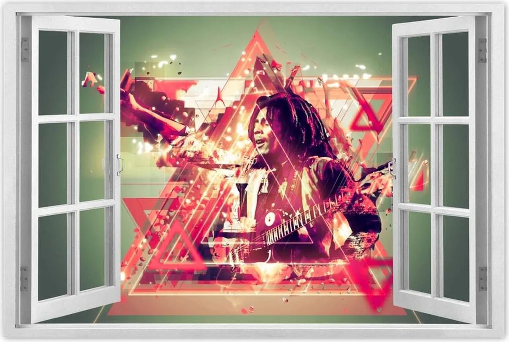 Poszterek 120x80 Bob Marley Reggae gitár