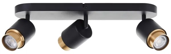 Brilliant - COVELO LED spotlámpa 3xGU10/5W/230V fekete/arany