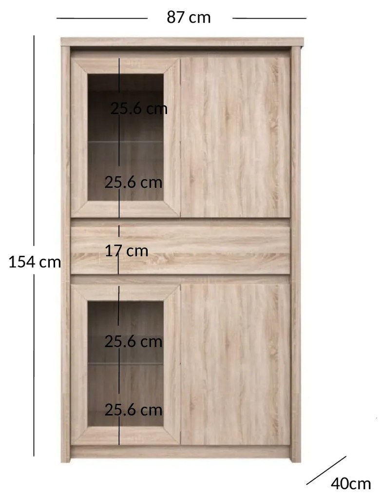 Vitrin Noella (szonoma tölgy). 1053134