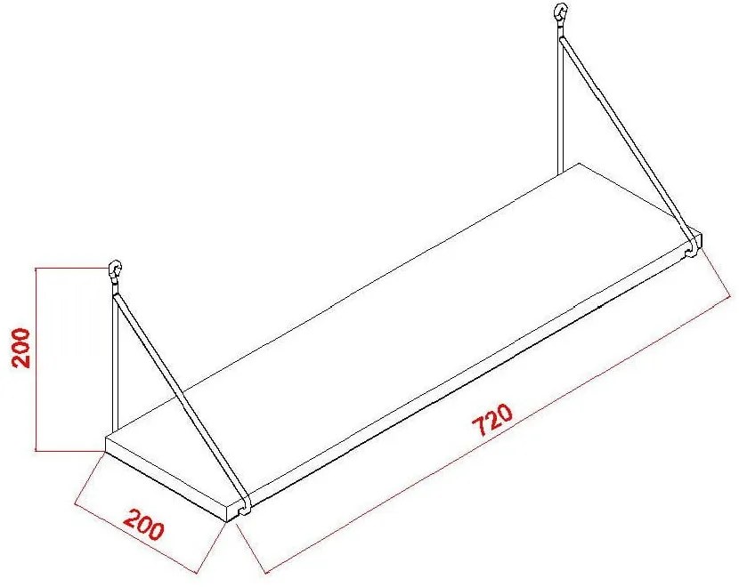 Fehér polc Armoni - Kalune Design
