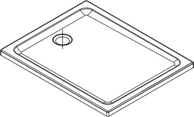 Cersanit TAKO zuhanytálca 120x90x4 cm, téglalap alakú, fehér, S204-020
