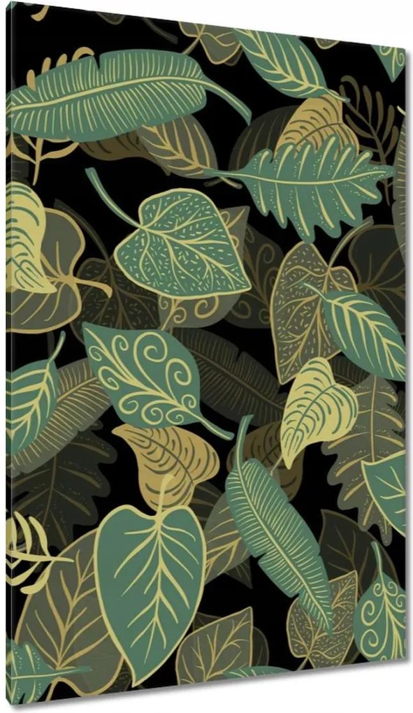 Vászonkép 80x120 Natura fali levelek