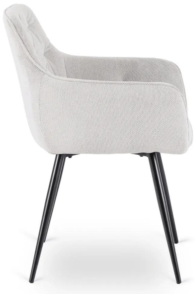 Szövet Étkezőszék Szürkés Bézs Színben. MODESTO