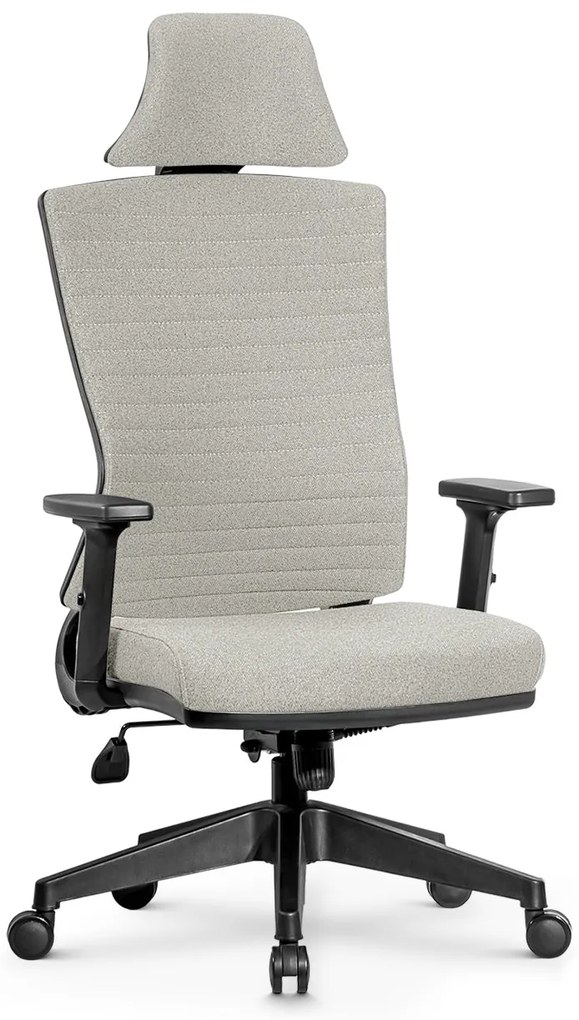 Ello ergonomikus szövet irodai forgószék deréktámasszal, fejtámasszal