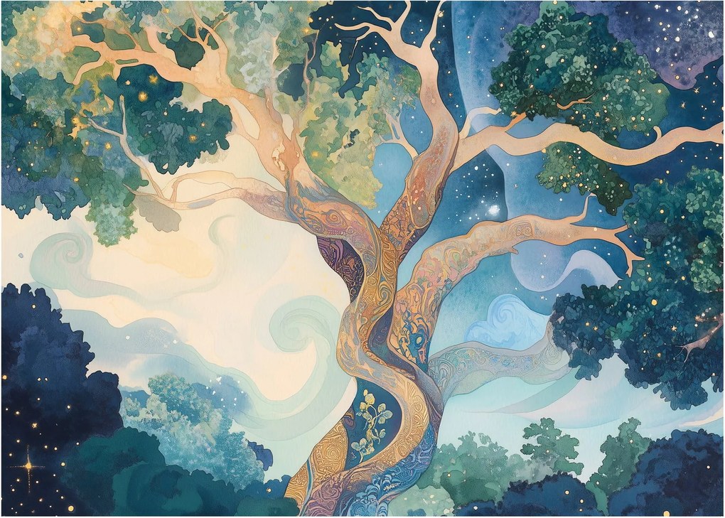 Kép – Kozmikus fa (70x50 cm)