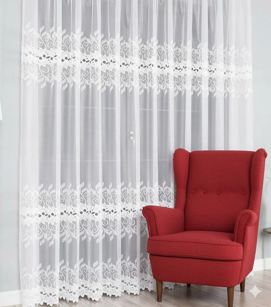 Olcsó kész függöny szalaggal klasszikus jacquard 500x240