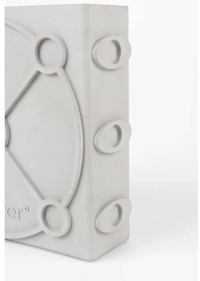 Világosszürke beton váza Graphic – Zuiver
