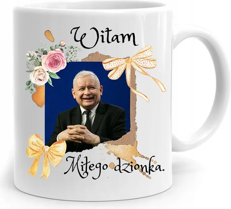 Vicces Bögre A Pis Elnökétől Jaroslaw Kaczynski fényképes nyomtatással