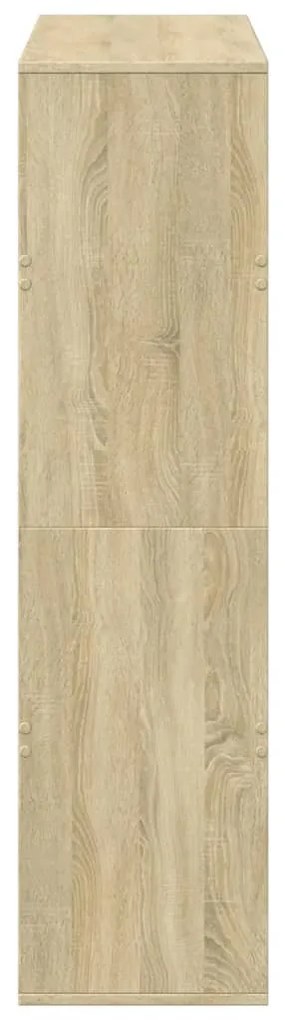 sonoma tölgy színű szerelt fa könyvszekrény 100 x 33 x 125,5 cm