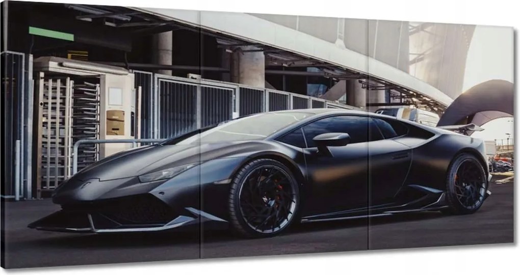 Vászonkép 120x60 Fekete sportautó