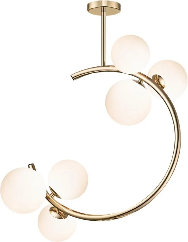 ZUMA LINE C0454-06Q-F7AA MOLECULE Glamour Mennyezeti Lámpa Arany G9 IP20