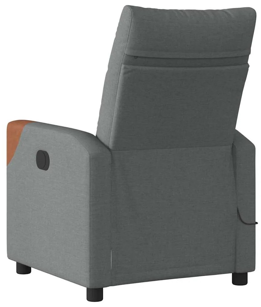 vidaXL Masszázs Fotel Sötétszürke 69 x 86 x 100 cm szövet