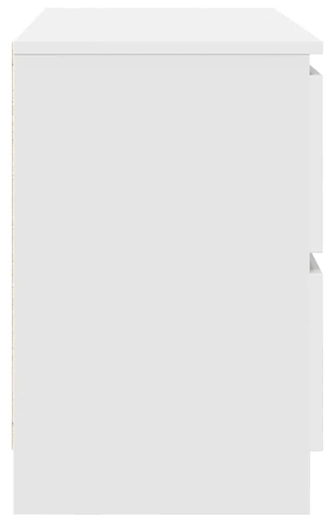 fehér szerelt fa TV-szekrény 80x35x54 cm