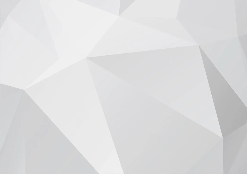 Divatos Flizelin Tapéta Ragasztóval Fali 3D Szürke háromszögek 208x146 Ragasztó