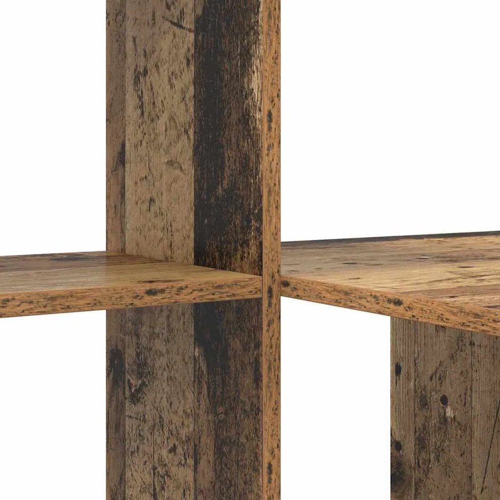 Asztal polcokkal Régi fa 131.5 x 50 x 106.5 cm Faanyag