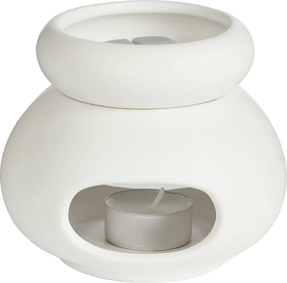 AMBIANCE porcelán aromalámpa, fehér