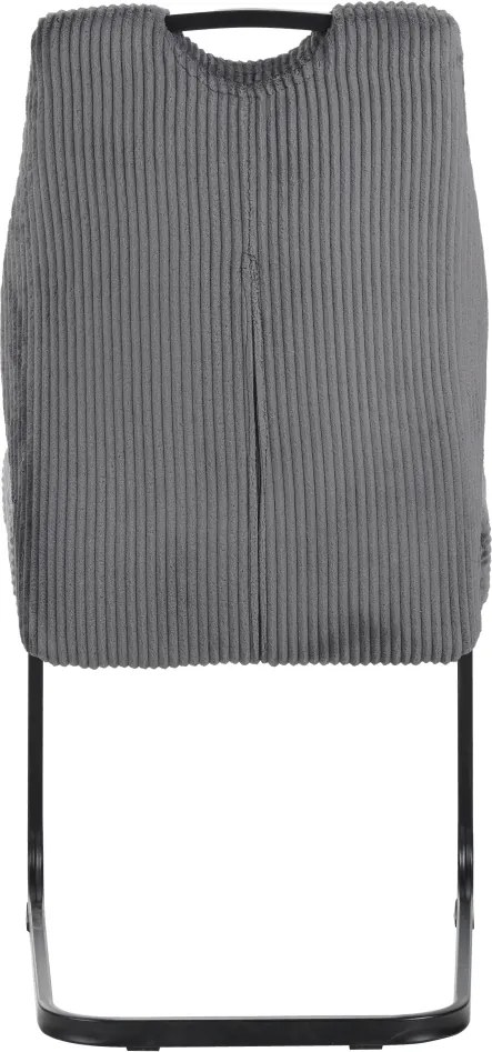 Étkezőszék, szürke/fekete, KELMA