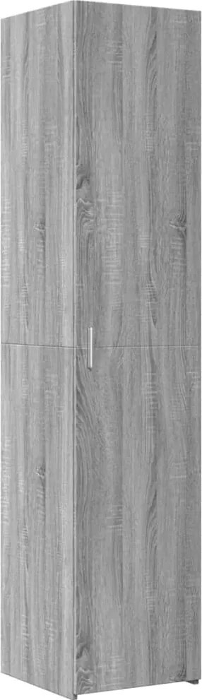 vidaXL szürke sonoma színű szerelt fa magasszekrény 40 x 42,5 x 185 cm