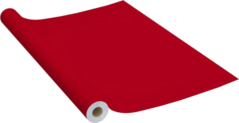 vidaXL piros öntapadó PVC bútorfólia 500 x 90 cm