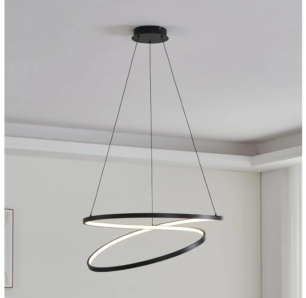 Eglo 901138 - LED Csillár zsinóron RUOTALE LED/42W/230V 3000K fekete