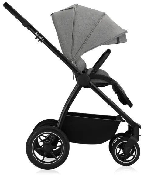 Lionelo - Kombinált babakocsi 3 az 1-ben MERIL Grey Stone