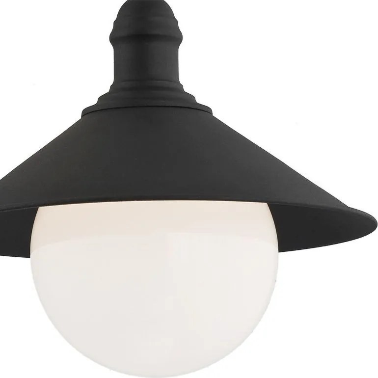ARGON 3286 ERBA Klasszikus Kültéri Fali Lámpa Fekete E27 IP44