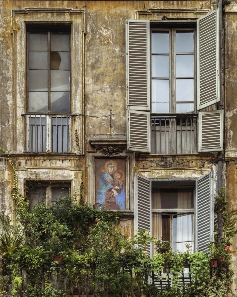 Poszter 40x50cm Régi épület Rómában, Assaf Frank