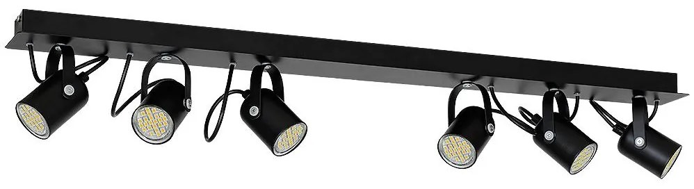 Luminex Spotlámpa MARK 6xGU10/8W/230V LU7020