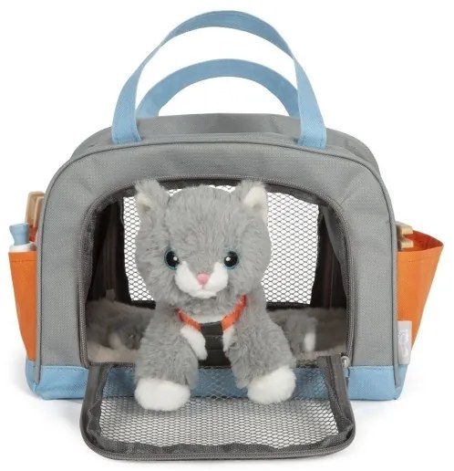 Small Foot - Plüss macska ápolókészlettel