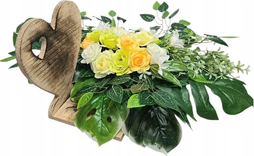 Nád Csokor Sír Kompozíció Nagy Művirágok