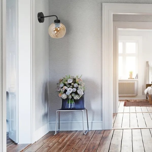 Fali lámpa SOFIA 1xE27/60W/230V barna