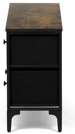 Többszínű MDF Komód 103×30×56 cm. AUK-W2103 BK